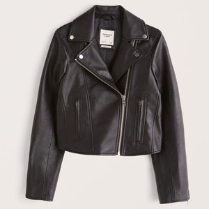 NWOT Abercrombie & Fitch Vegan Leather Moto Jacket